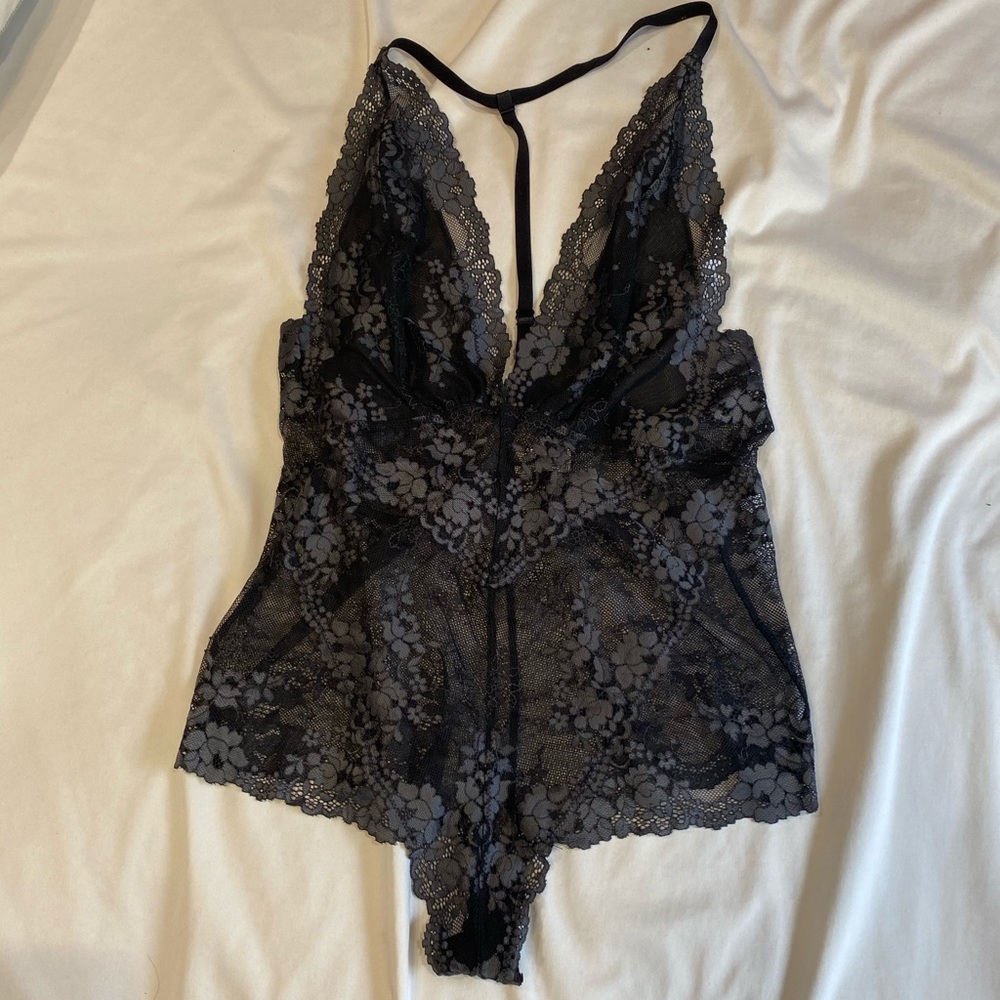 black lace bodysuit